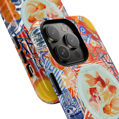 Navy Goldfish Bowl MagSafe Case