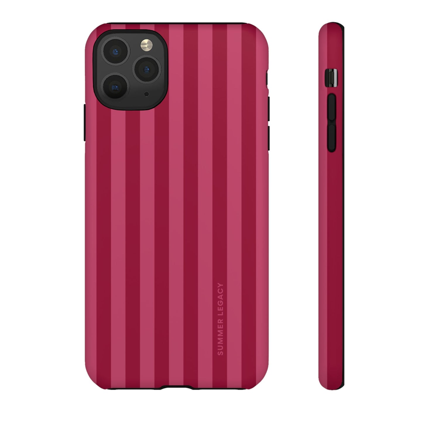 Berry Stripe iPhone Case