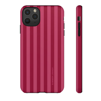 Berry Stripe iPhone Case
