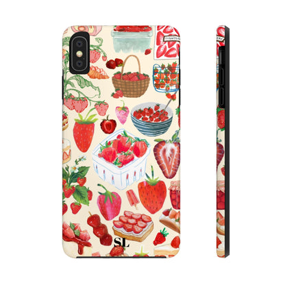 Strawberry Collage iPhone Case