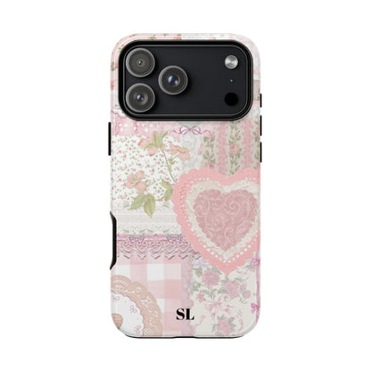 Blushing Floral Patchwork iPhone Case