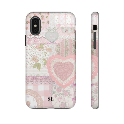 Blushing Floral Patchwork iPhone Case