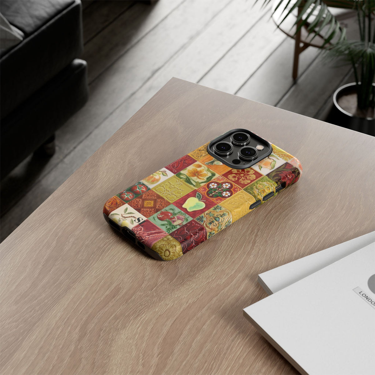 Orchard Mosaic Tiles iPhone Case