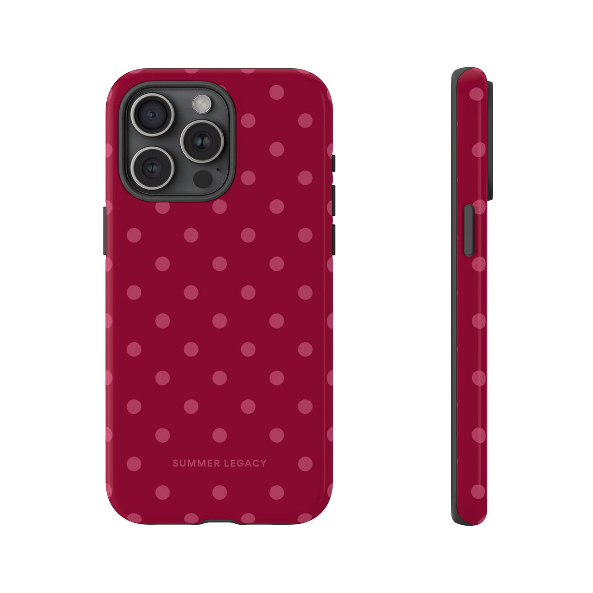 Berry Polka Dot iPhone Case