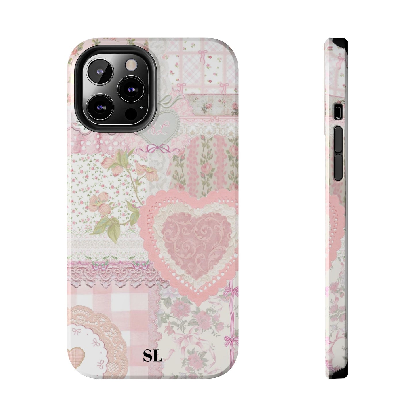 Blushing Floral Patchwork iPhone Case