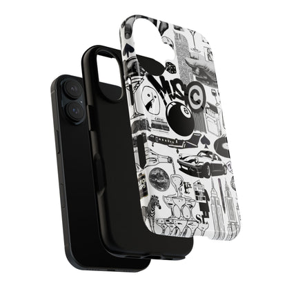 Black and White MagSafe Case