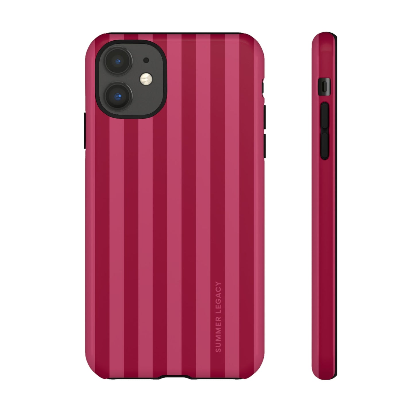 Berry Stripe iPhone Case