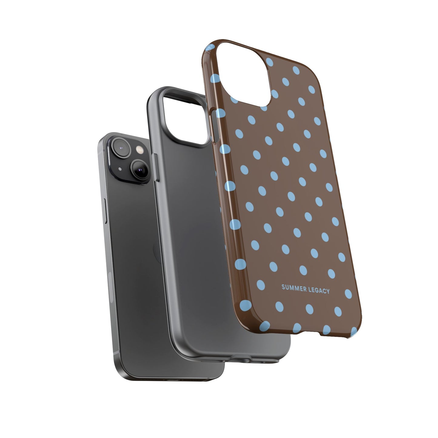 Mocha Polka Dot iPhone Case