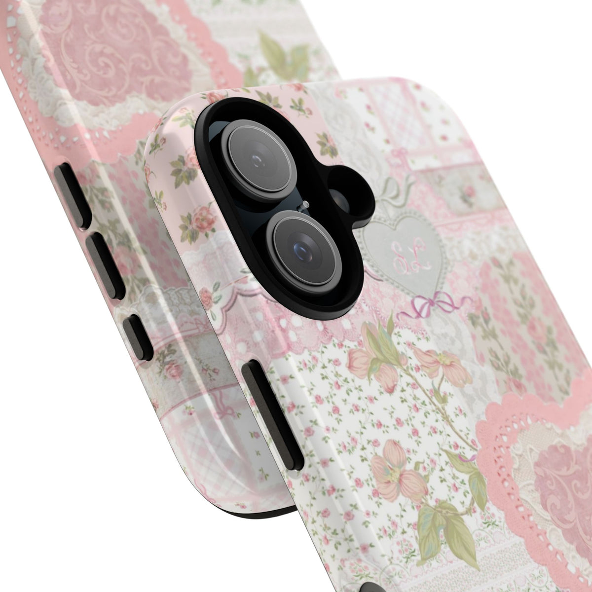 Blushing Floral Patchwork iPhone Case
