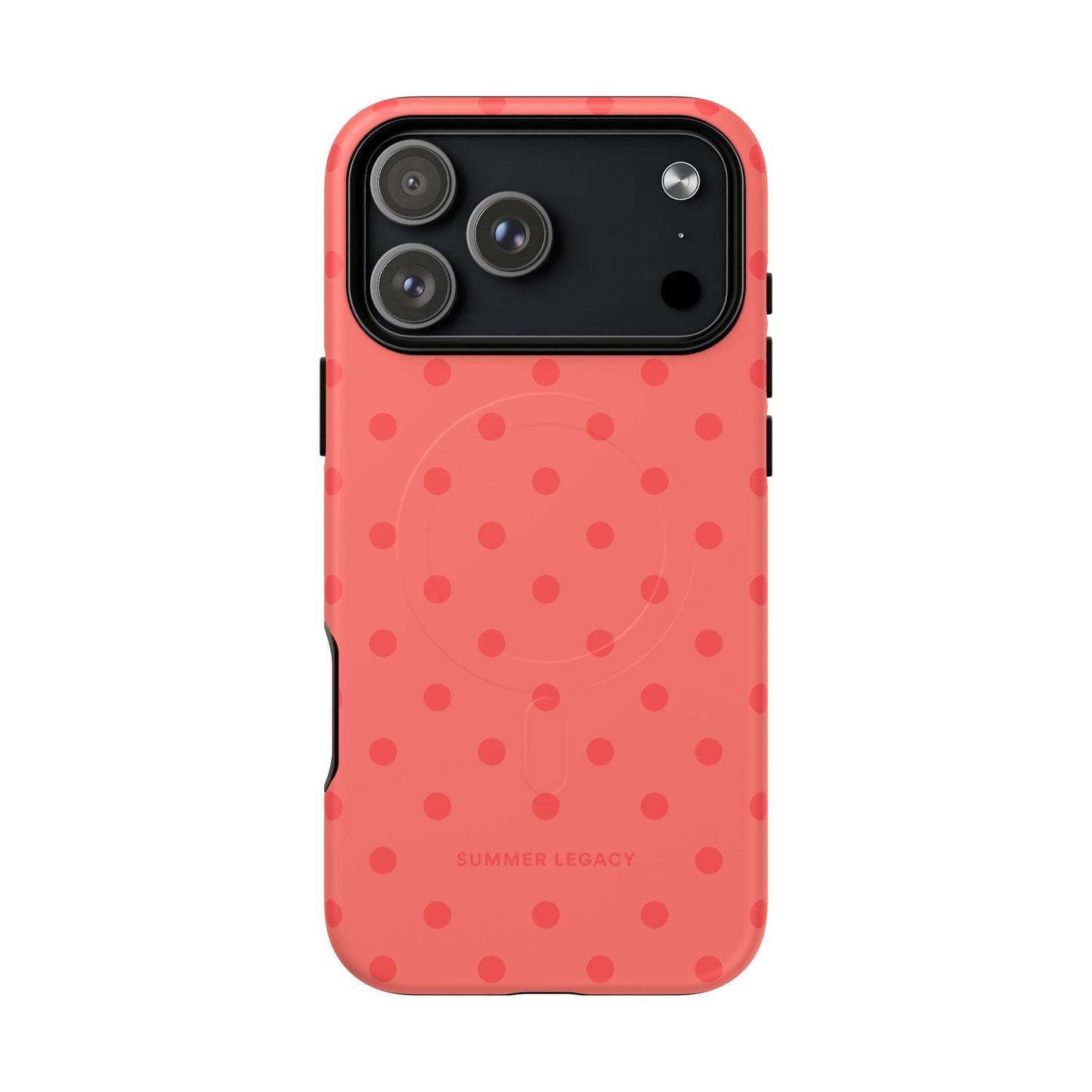 Coral Polka Dot MagSafe Case