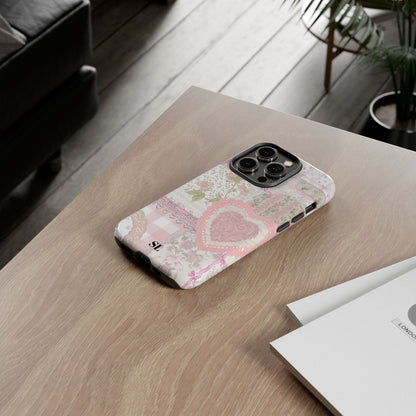 Blushing Floral Patchwork iPhone Case