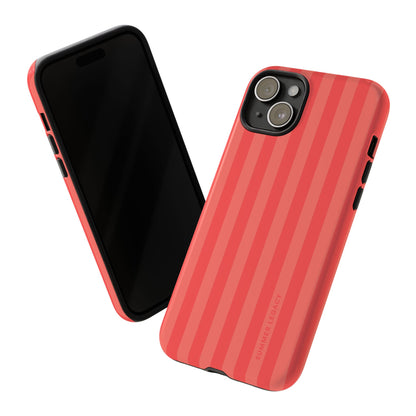 Coral Stripe iPhone Case