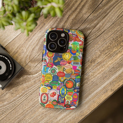 Fruit Stickers iPhone Case