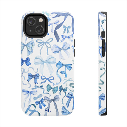 Blue Bows iPhone Case