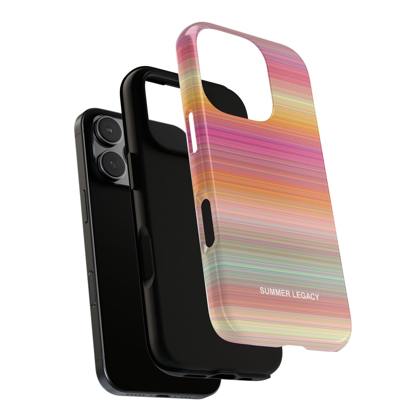 Champagne Ombre Stripe iPhone Case