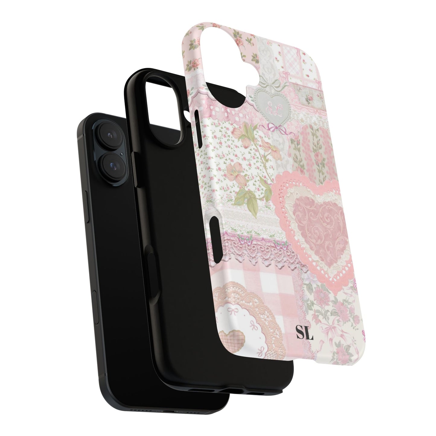 Blushing Floral Patchwork iPhone Case