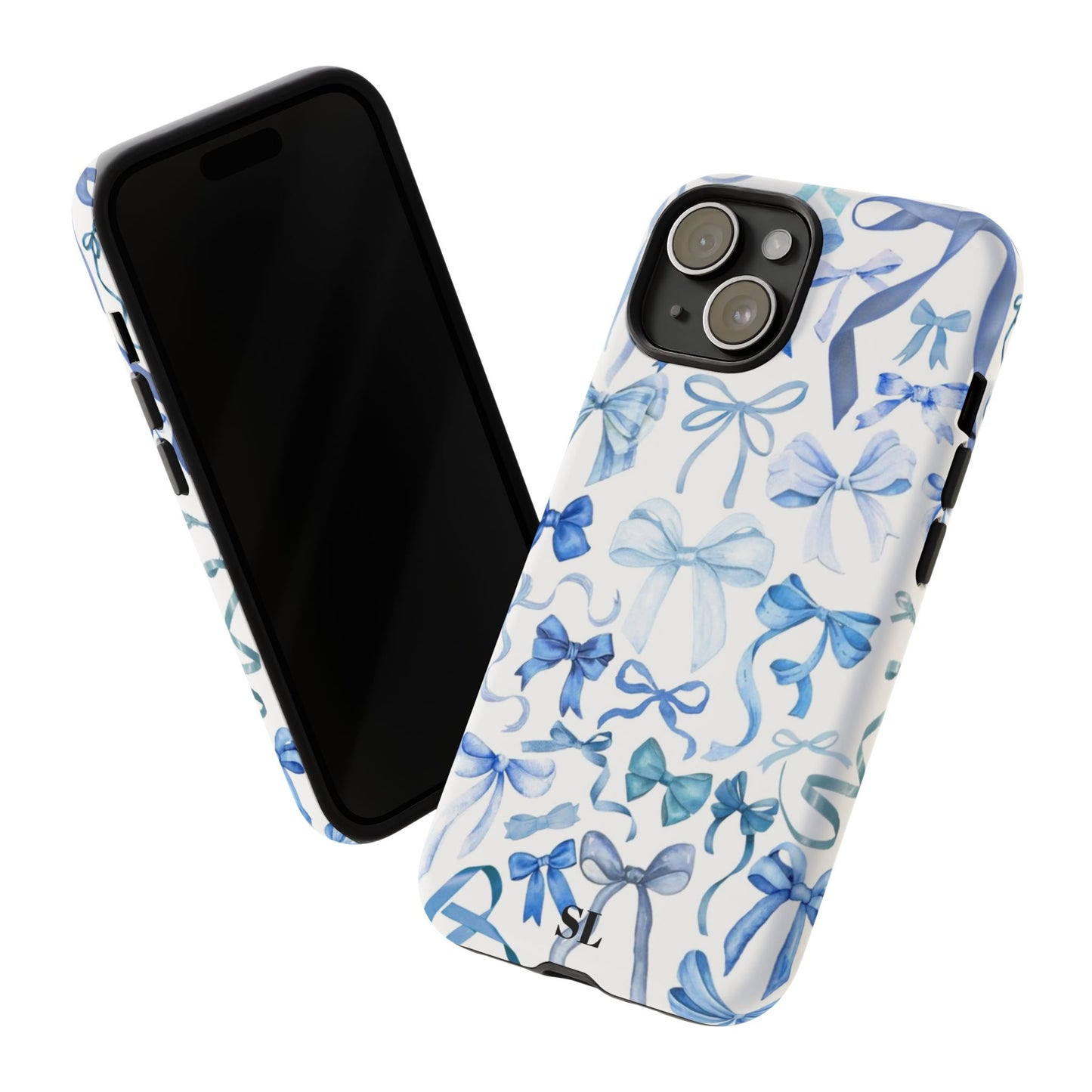 Blue Bows iPhone Case