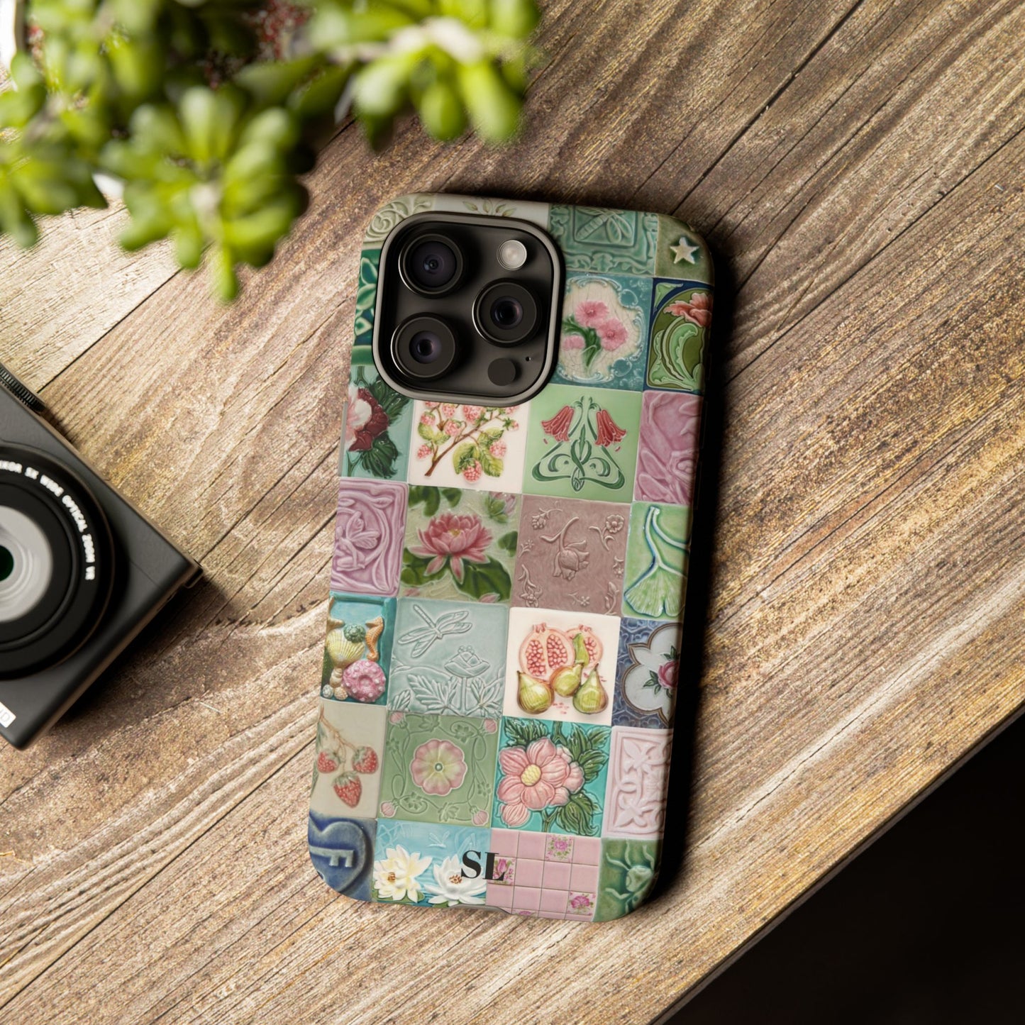 Garden Mosaic Tiles iPhone Case