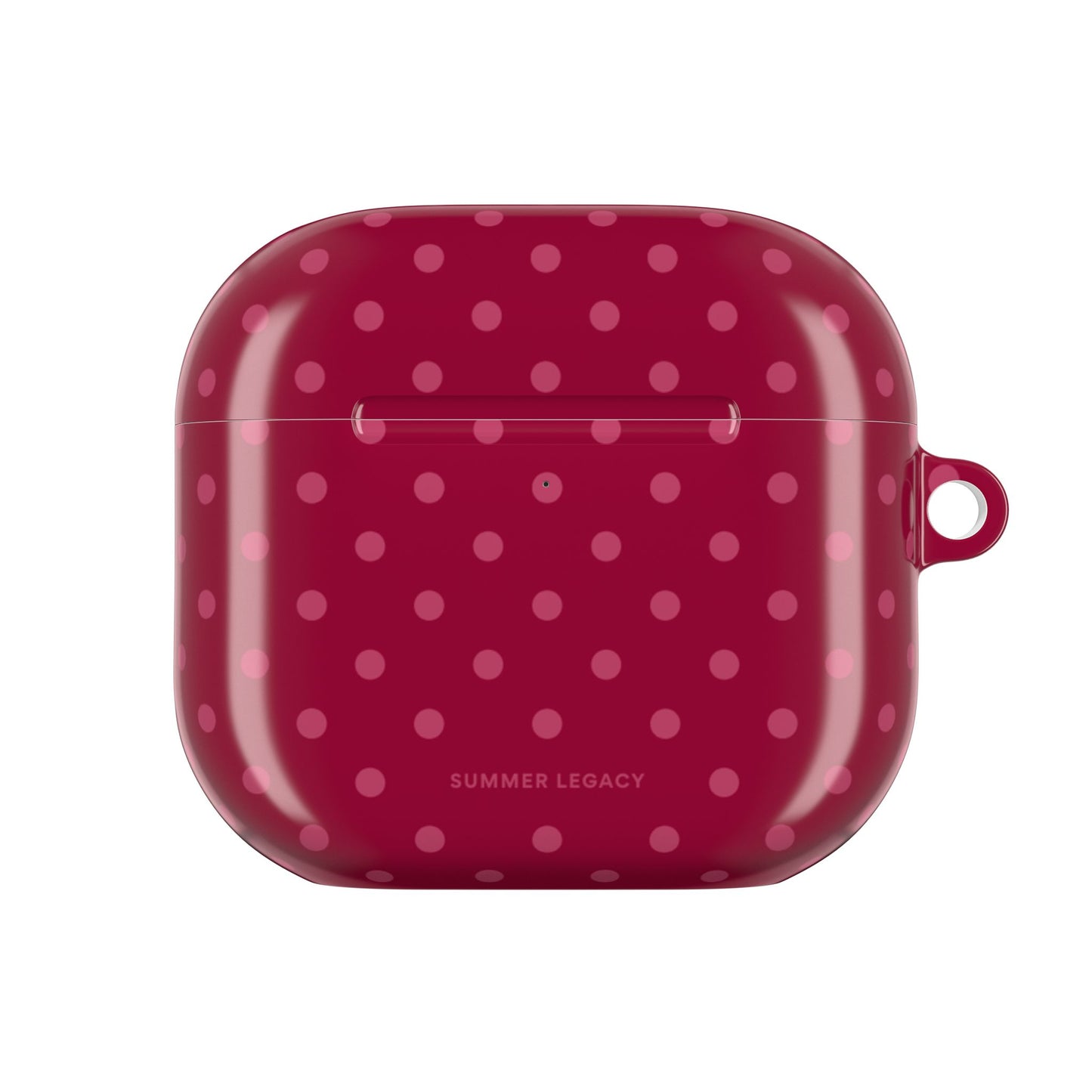 Berry Polka Dot AirPod Case