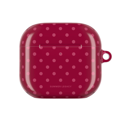 Berry Polka Dot AirPod Case