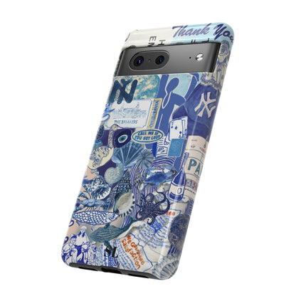 Blue Collage Google Pixel Case