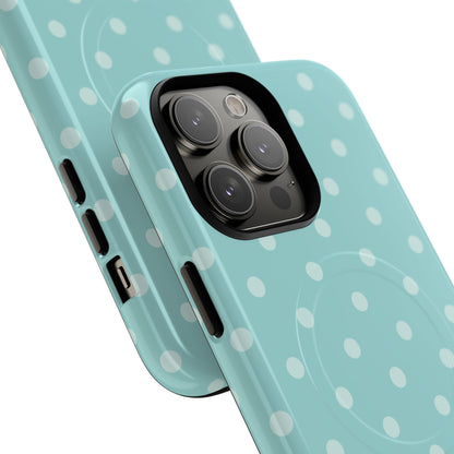 Teal Polka Dot MagSafe Case
