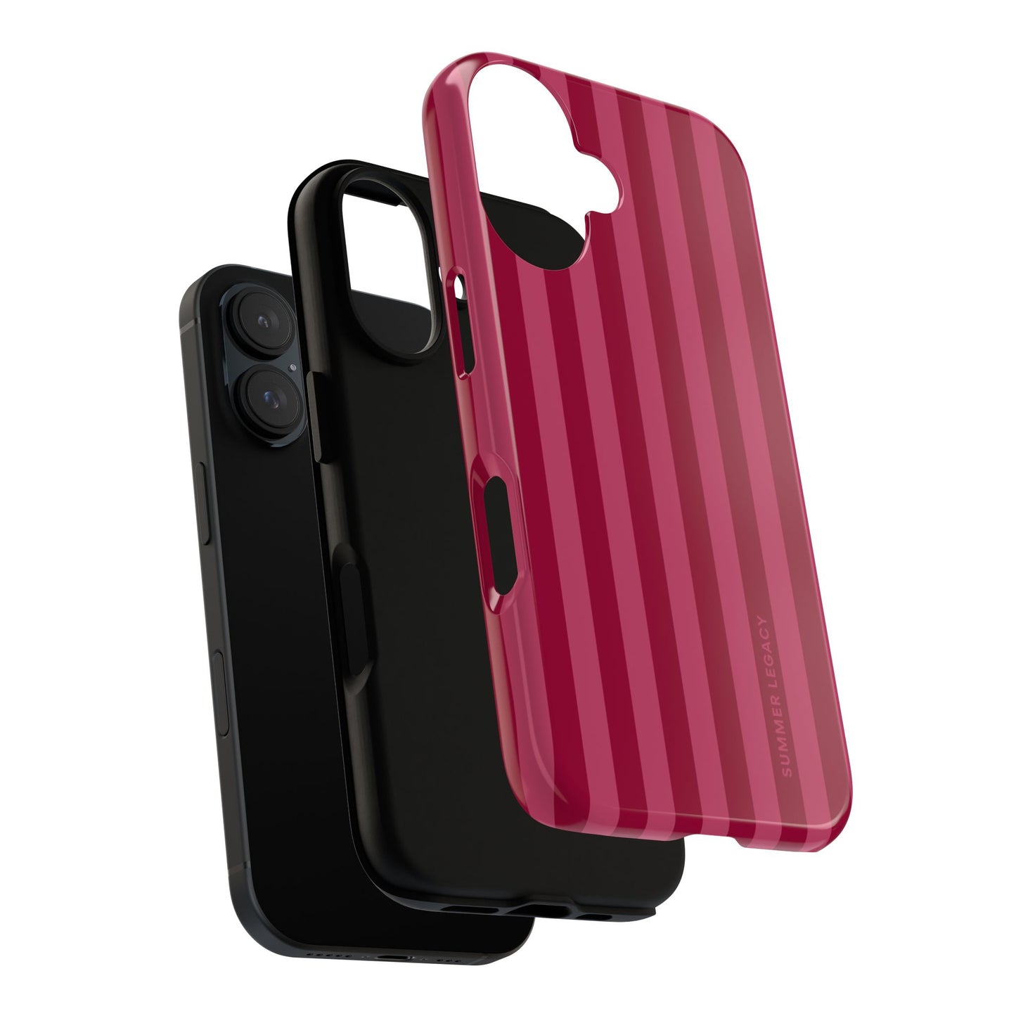 Berry Stripe iPhone Case