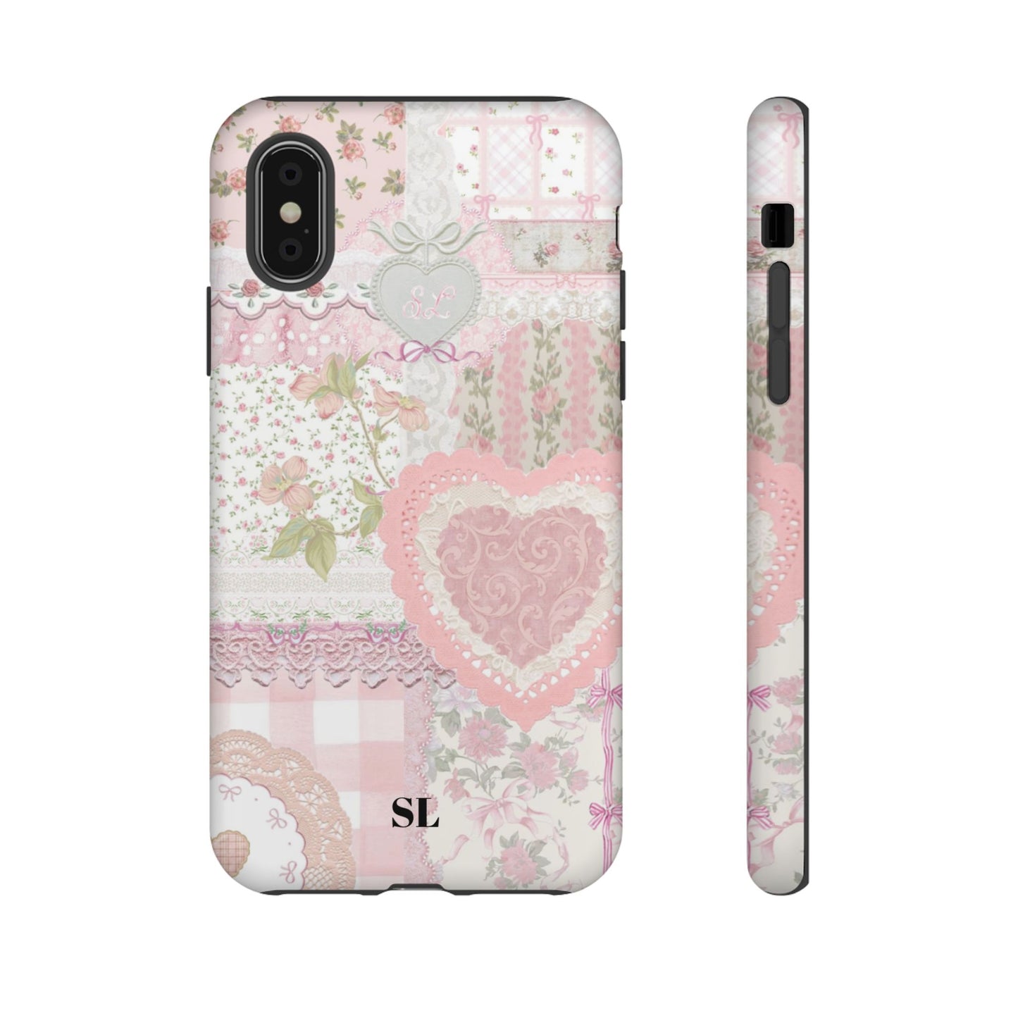 Blushing Floral Patchwork iPhone Case