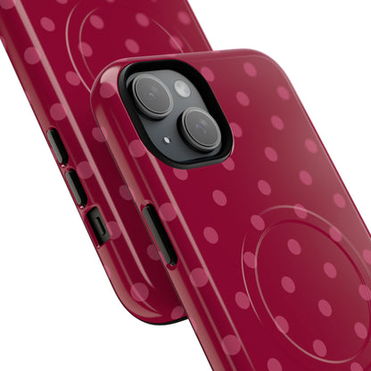Berry Polka Dot MagSafe Case
