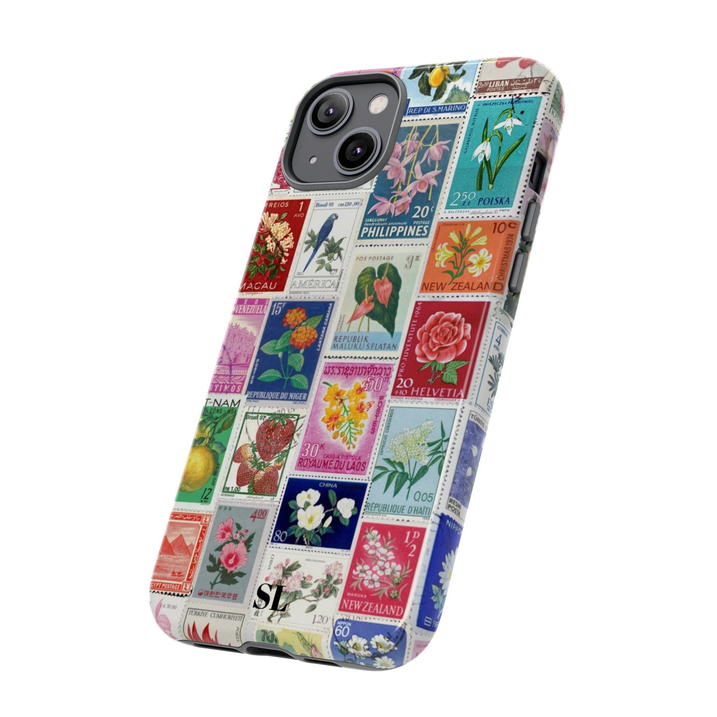 Postcard Stamps iPhone Case