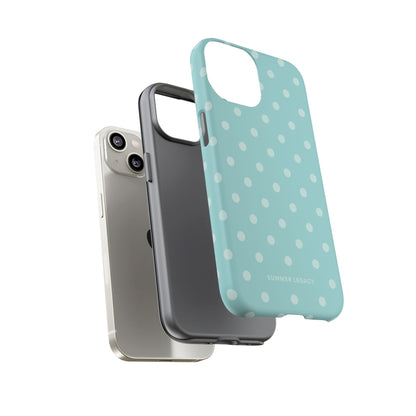 Teal Polka Dot iPhone Case