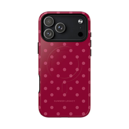 Berry Polka Dot MagSafe Case