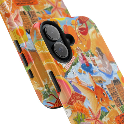 Orange Goldfish Collage iPhone Case