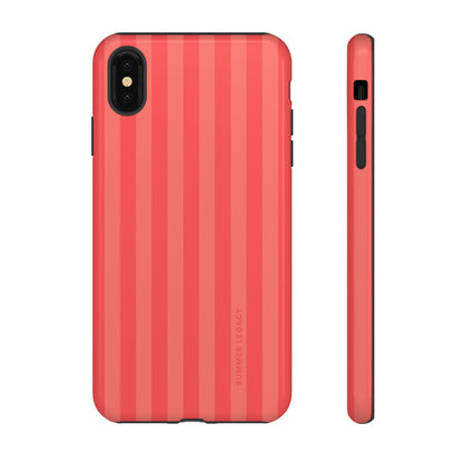 Coral Stripe iPhone Case