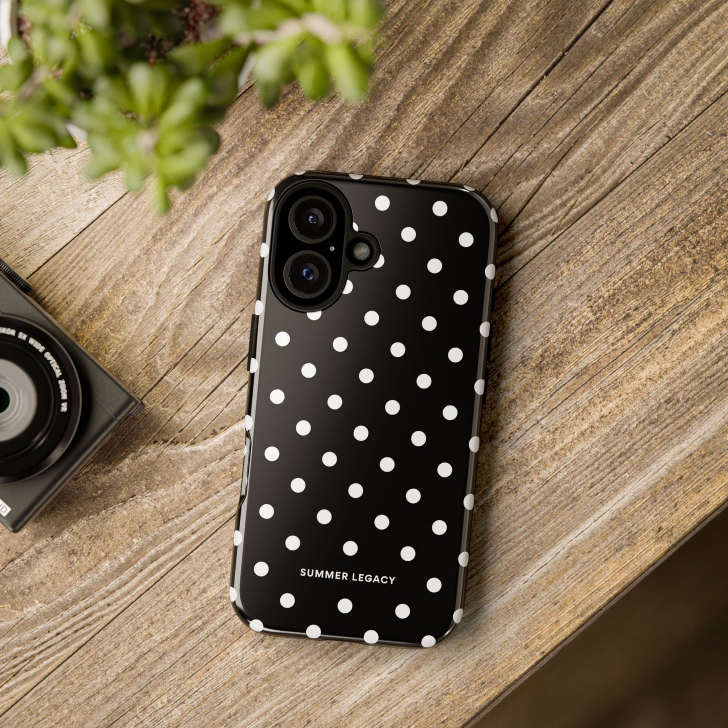 Ebony Polka Dot iPhone Case