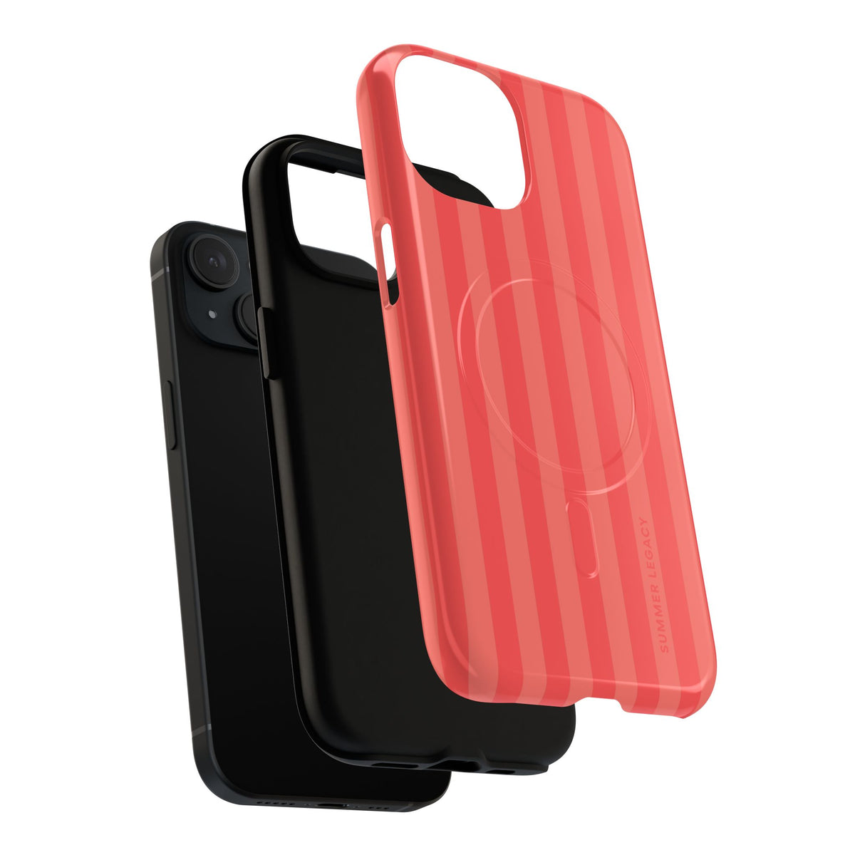 Coral Stripe MagSafe Case