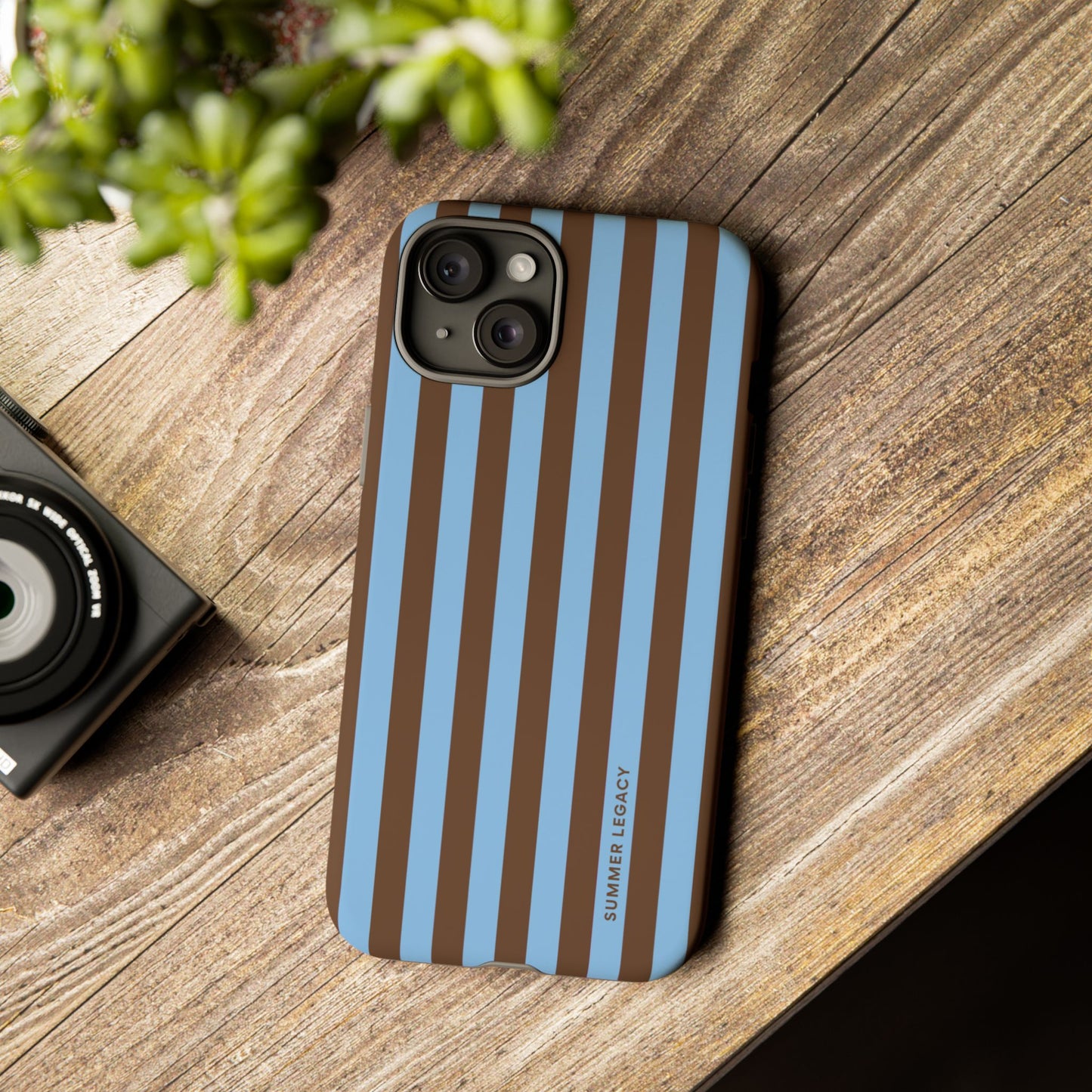 Mocha Stripe iPhone Case