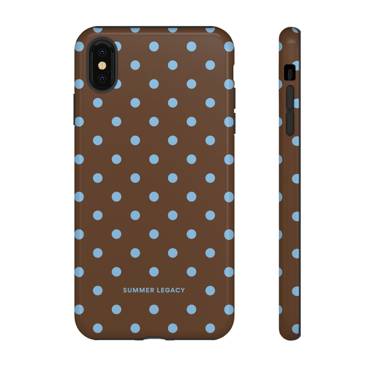 Mocha Polka Dot iPhone Case