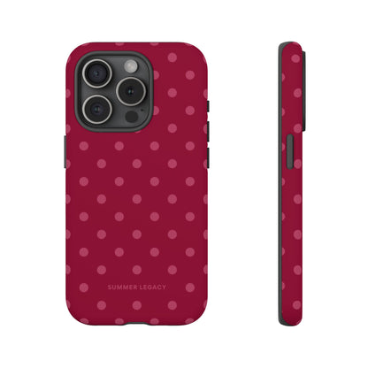 Berry Polka Dot iPhone Case