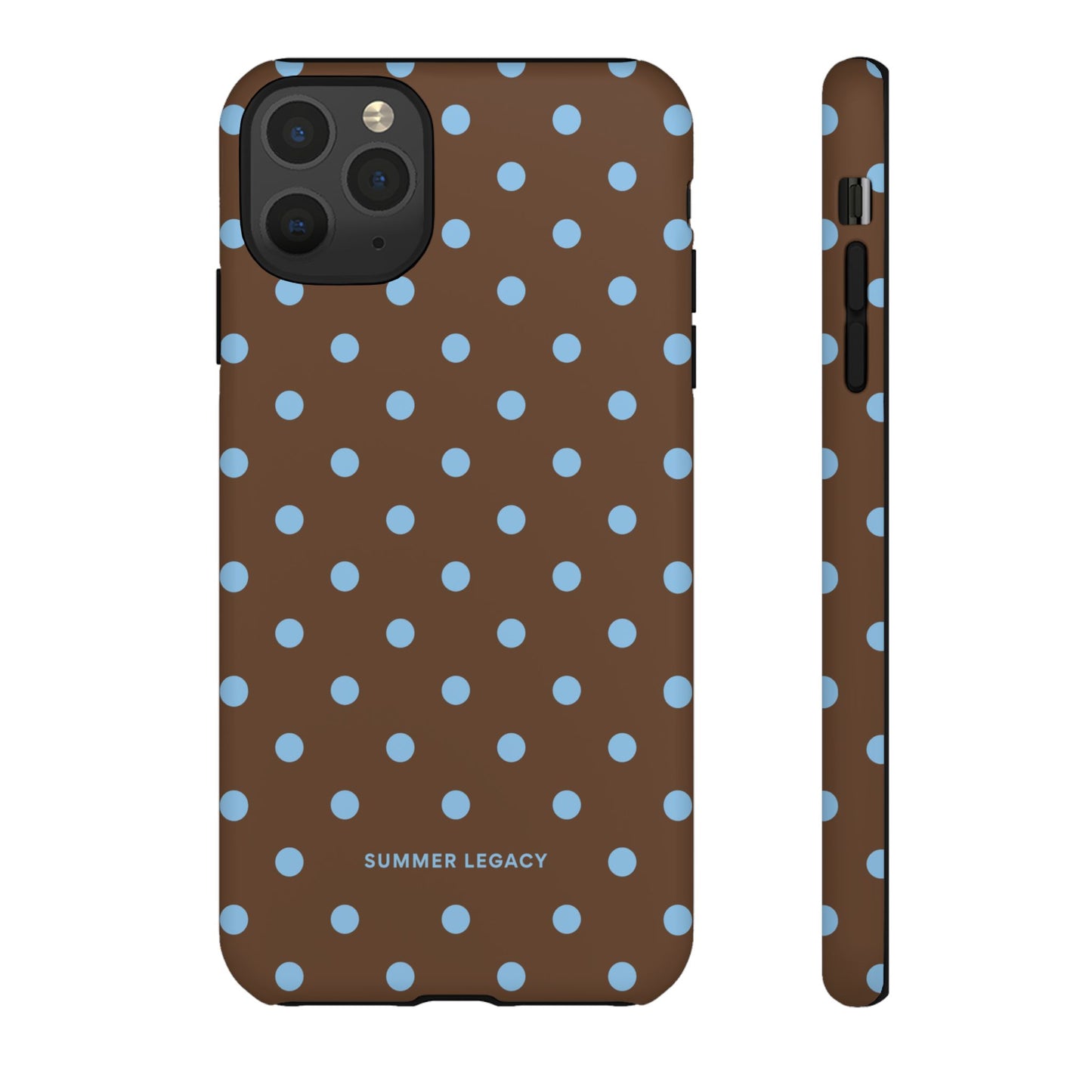 Mocha Polka Dot iPhone Case