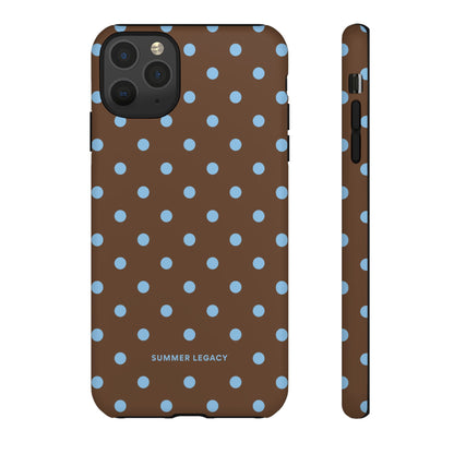 Mocha Polka Dot iPhone Case