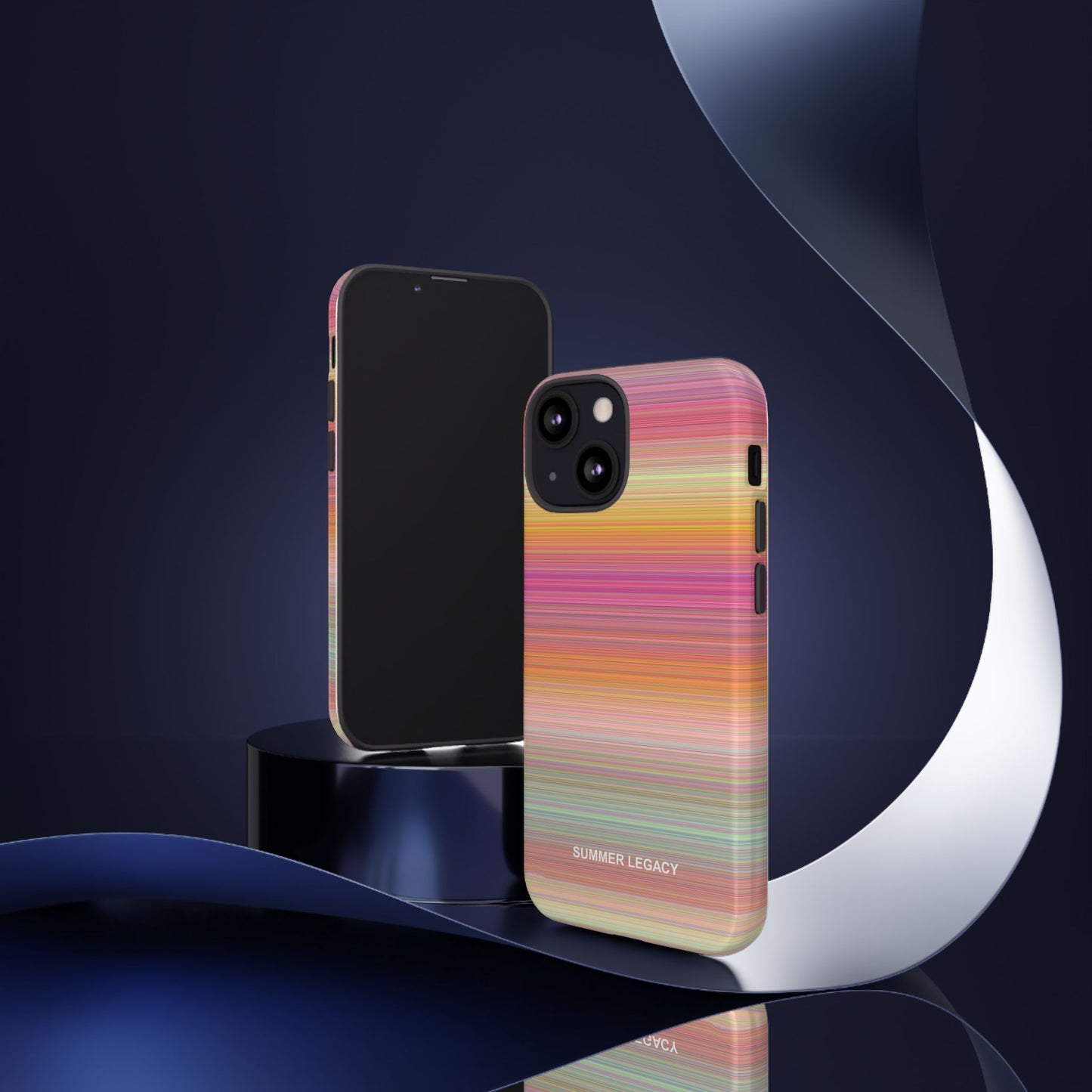 Champagne Ombre Stripe iPhone Case