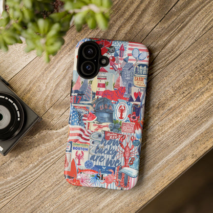 Red, White & Blue iPhone Case