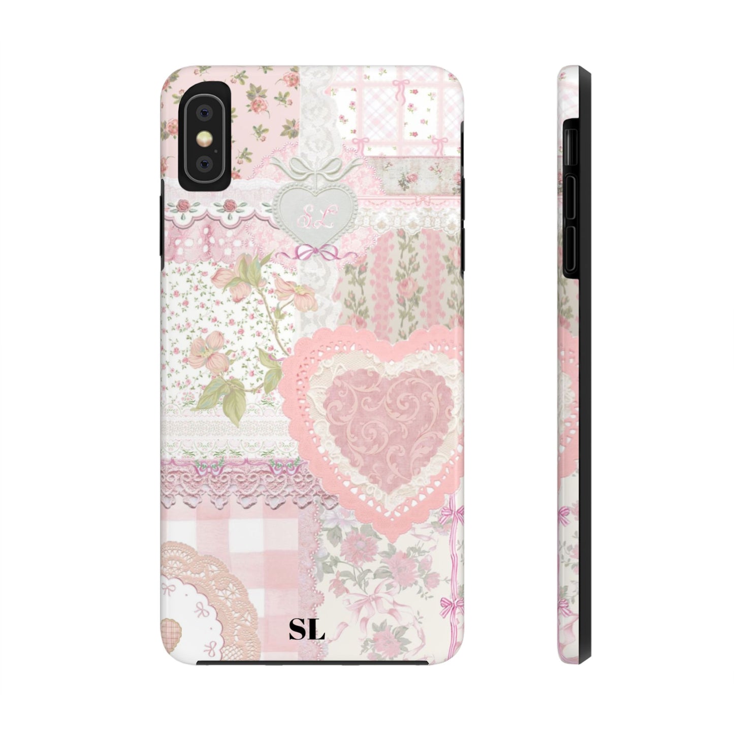 Blushing Floral Patchwork iPhone Case