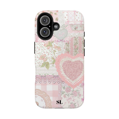 Blushing Floral Patchwork iPhone Case