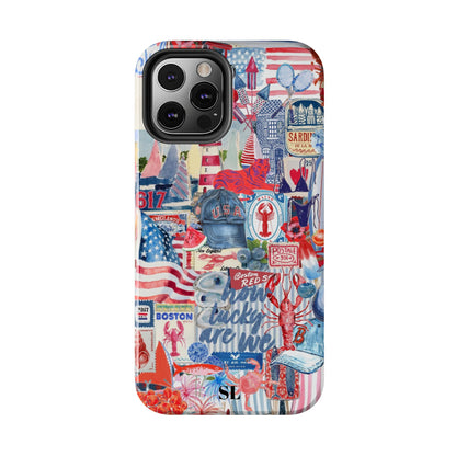 Red, White & Blue iPhone Case