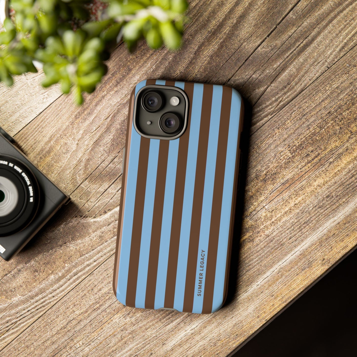 Mocha Stripe iPhone Case