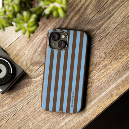 Mocha Stripe iPhone Case