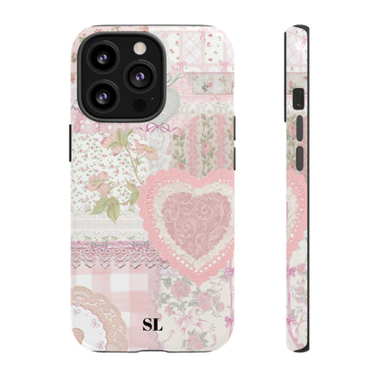Blushing Floral Patchwork iPhone Case