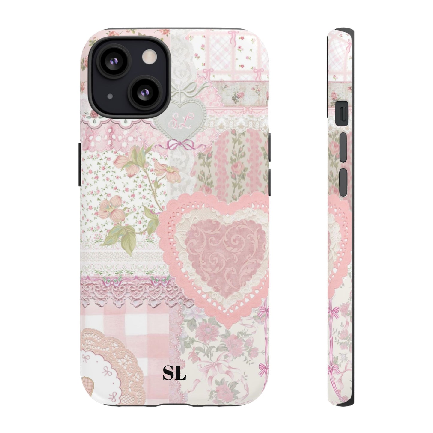 Blushing Floral Patchwork iPhone Case